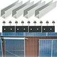 thumbnail image 3 of 4pcs Solar Panel Guide Rail Aluminum Bracket PV Rail Fastening Module Trapezoidal Roof Mount Pv Solar Mounting Rail 20cm, 3 of 6