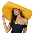 thumbnail image 2 of Sombrero de sol con flores y hojas anchas para mujer - Gorra de playa para despedida de soltera, ligera, transpirable y con protección UV, primavera-otoño, talla única, 2 of 4