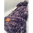 thumbnail image 2 of Angela & William Cable Pom Beanie with Sherpa Lining Blue Size OSFA, 2 of 4