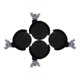 thumbnail image 1 of unbranded 4Ud Negras Para Calentador Con Universal Para Sillas Movilidad Fácil Y Base Estable Duradera, 1 of 6