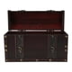 thumbnail image 2 of Caja para botellas de vino, portabotellas de vino con forma de equipaje Vintage de moda, caja de regalo con tapa y asa, 2 of 5