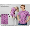 thumbnail image 5 of oneOone Polyester Spandex Purple Fabric Eye Print Sewing Material Print Fabric By The Yard 56 Inch Wide, 5 of 5