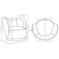 thumbnail image 3 of Siri 2 Piece Sofa and Accent Chair Set with Solid Wood Frame in Wheat, 3 of 8