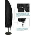 thumbnail image 2 of Housse de Parasol Extérieur, Sangle Réglable Robuste avec Boucle pour Usage Domestique Grand, Revêtement Intérieur Imperméable en Polyester 600D, 2 of 5