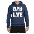 thumbnail image 2 of Wild Bobby,Dad Life Kids Father Husband Best Dad Gift, Father's Day, Unisex Graphic Hoodie Sweatshirt, Vintage Heather Navy, Large, 2 of 3