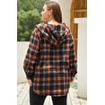 thumbnail image 3 of Redhotype Chic Plus Size Plaid Hoodie - Cozy Winter Must-Have, 3 of 8