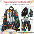 thumbnail image 4 of Herdesigns Tropical Birds Backpack with Lunch Box Jungle Leaves Floral Lightweight Large Travel Work Laptop Backpacks Set Casual Daypacks, 4 of 8