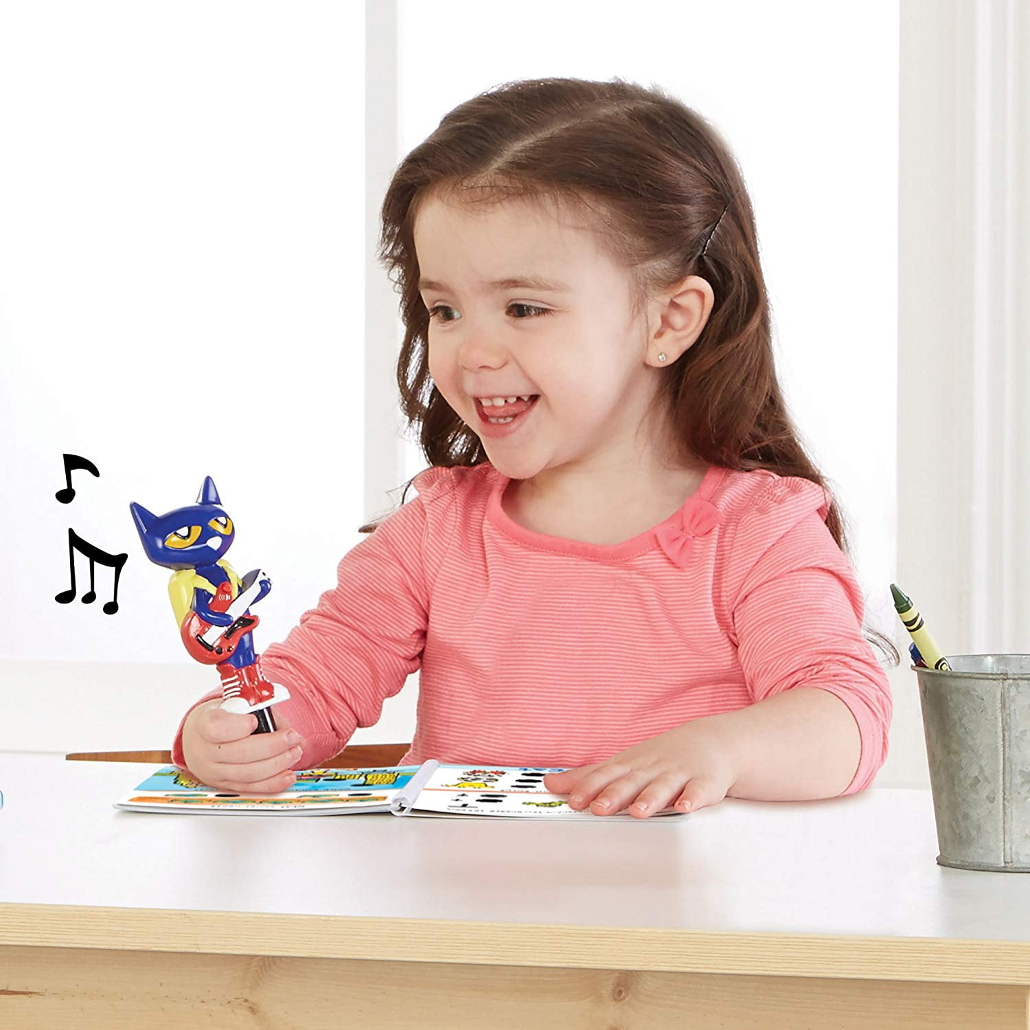 Educational Insights Pete the Cat Hot Dots Interactive Math & Reading Paperback Children's Workbook Set, Ages 3+