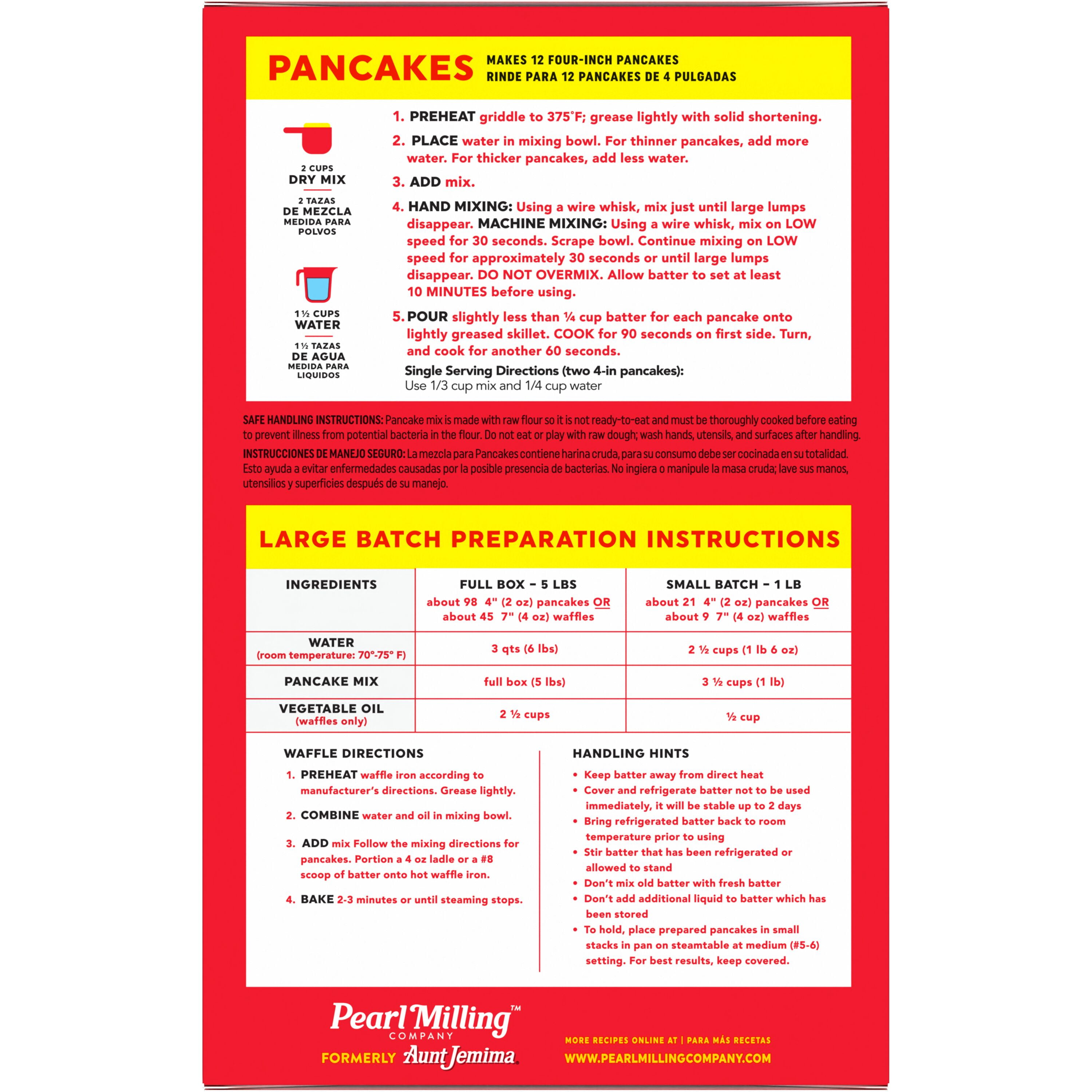 (6 pack) Pearl Milling Company, Complete Pancake Mix, 80 oz (Packaging May Vary)
