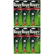 Krazy Glue All Purpose Cyanoacrylate Glue, Clear, 0.07 oz, 6 Pack