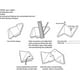 thumbnail image 3 of Figurita de gato de Origami geométrica 3D brillar hecha a mano negro 1 ud, 3 of 5