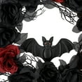 thumbnail image 4 of 21In plastic Bat Wreath decoration,Halloween decor,by way to celebrate, 4 of 4