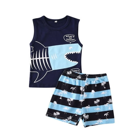 

Toddler Kids Baby Boy Girl Outfits Clothes T-shirt Tops+Short Pants Set