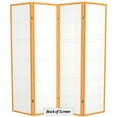 thumbnail image 7 of Red Lantern 6 ft. Tall Double Cross Shoji Screen - Honey - 4 Panels, 7 of 7