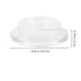 thumbnail image 2 of OUNONA 4 Pcs Coupelles Rondes pour Pianos Droits avec Protection de Sol et Fonction Antidérapante en ABS Transparent, 2 of 8