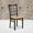 Natural Wood Seat/Black Metal Frame, variant on BizChair 2 Pk. Black Window Back Metal Restaurant Chair - Cherry Wood Seat