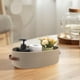 thumbnail image 5 of Cesta de Almacenamiento de Algodón Tejido 13x6x4 pulgadas Caqui Gris Blanco Organizador Decorativo para Baño, Tanque del Inodoro, Encimera, Mesa, Decoración del Hogar, 5 of 6