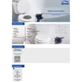 thumbnail image 5 of asiento para baño bisagras ajustables redondo blanco acojinado, 5 of 5