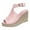 Pink, variant on Hvyesh Sandals Women Dressy Summer Wedge, Womens Espadrille Wedge Sandals Open Toe Ankle Strap Buckle Wedge Sandals Wedge High Heels Sandals Casual Summer Dress Shoes