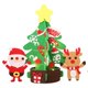 thumbnail image 1 of DIY gamuza árbol de Navidad Santa Reno escritorio de tela no tejida pequeño Mini Navidad niños preescolar artesanía regalo de oficina en casa Inevent JR0653-02, 1 of 7
