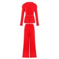 thumbnail image 4 of VISgogo Mujeres Manga Larga Tops + Pantalones, Color Sólido Estilo Casual Versión Suelta Ropa De Primavera VISgogo moda, 4 of 7