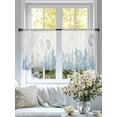 thumbnail image 4 of Seahorse Coastal Sheer Curtains 54 Inch Length 2 Panels for Living Room, Summer Beach Ocean Nautical Coral Voile Kitchen Curtain Set, Luxury Privacy Drapes Window Treatment for Bedroom, 4 of 7