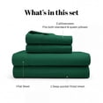 thumbnail image 3 of Superior Egyptian Cotton 530 Thread Count Deep Pocket Sheet Set, Queen Size, Green, 3 of 8