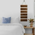 thumbnail image 6 of Solid Wood Hanging Wall Decorations, with Jute Twine, Rectangle, Sienna, 90x30cm, 6 of 6