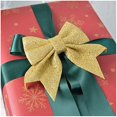 thumbnail image 5 of LJuego de 4 lazos navideños con purpurina dorada para decoración de árbol de Navidad, lazos con purpurina para el hogar, fiesta de Navidad, decoración de corona 12*14cm Sailing Electrónica, 5 of 5