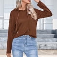 thumbnail image 4 of WEAIXIMIUNG Chandails en Molleton pour Femmes Tendance Chandails à Capuchon pour Femmes Chandails en Molleton Tendance Chandails en Molleton Pull à Capuche Tricoté Manches Longues Hauts, 4 of 7