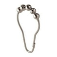 thumbnail image 2 of InterDesign Steel Roller Shower Curtain Rings/Hooks, Bronze, Set of 12, 2 of 3