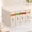 Off-White, variant on 8-Pack Foldable Dustproof Sheet Organizers with Window for King and Queen Size Bedding Storage, Linen Closet Storage for Blankets & Sheet Sets, Grey