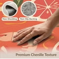 thumbnail image 3 of ODIKA 3'x5' Coral Citrus and Seafood Inspired Washable Accent Rug Elegant Shrimp Lemon Motif for Modern Homes for Bedside, Nursery Room, Pet Friendly & Non-Shedding, 3 of 4