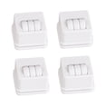 thumbnail image 1 of Juego de 4 ruedas giratorias para muebles, para almacenamiento Blanco, 1 of 9