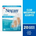 thumbnail image 3 of Nexcare Waterproof Clear Bandages, Assorted Sizes, 20 Count, 3 of 20