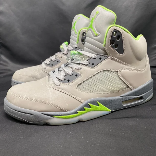 2022 N I-K-E A i r-Jor-dan 5 Retro 'Green Bean' Reflective Size 12.5 DM9014 003