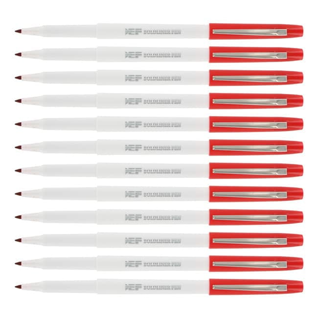 Eberhard Faber  Boldliner Porous Point Red Ink Pens (Pack of 12)