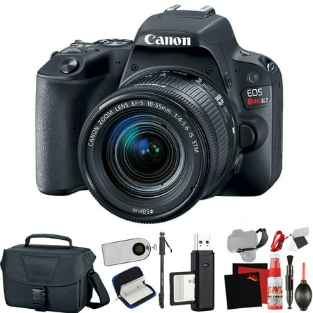 Canon EOS Rebel SL2 DSLR Camera +18-55mm Lens (Black) (Intl Model) +Extra Access