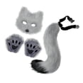 thumbnail image 3 of Conjunto de disfraces de cosplay jinwen Ropa de Halloween Gris, 3 of 8