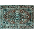 thumbnail image 1 of Ahgly Company Indoor Rectangle Persian Light Blue Traditional Area Rugs, 4' x 6', 1 of 4