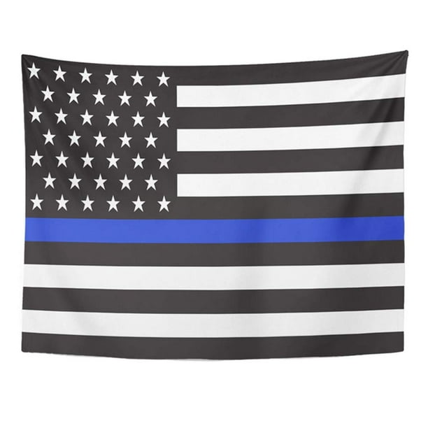 Zealgned Blue Line American Police Flag Thin Lives Matter Law Enforcement Officer Black Wall Art Hanging Tapestry Home Decor For Living Room Bedroom Dorm 60x80 Inch Com - Police Flag Wall Decor Zealgned Blue Line American Police Flag Thin Lives Matter Law Enforcement Officer Black Wall Art Hanging Tapestry Home Decor For Living Room Bedroom Dorm 60x80 Inch Com - Police Flag Wall Decor