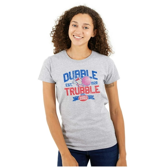 Original Dubble Trouble Bubble Gum Women's T Shirt Ladies Tee Brisco Brands S
