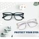 thumbnail image 5 of Gafas cuadradas sobredimensionadas TEAPLMTT que bloquean la luz azul, 5 of 7