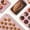 Pink, variant on Baking Pans Sets, Nonstick Bakeware Set 7-Piece with Round/Square Cake Pan, Loaf Pan, Muffin Pan, Cookie Sheet, Roast Pan, Cooling Rack & Silicone Oven Mitts, Carbon Steel Bake Set,Gold