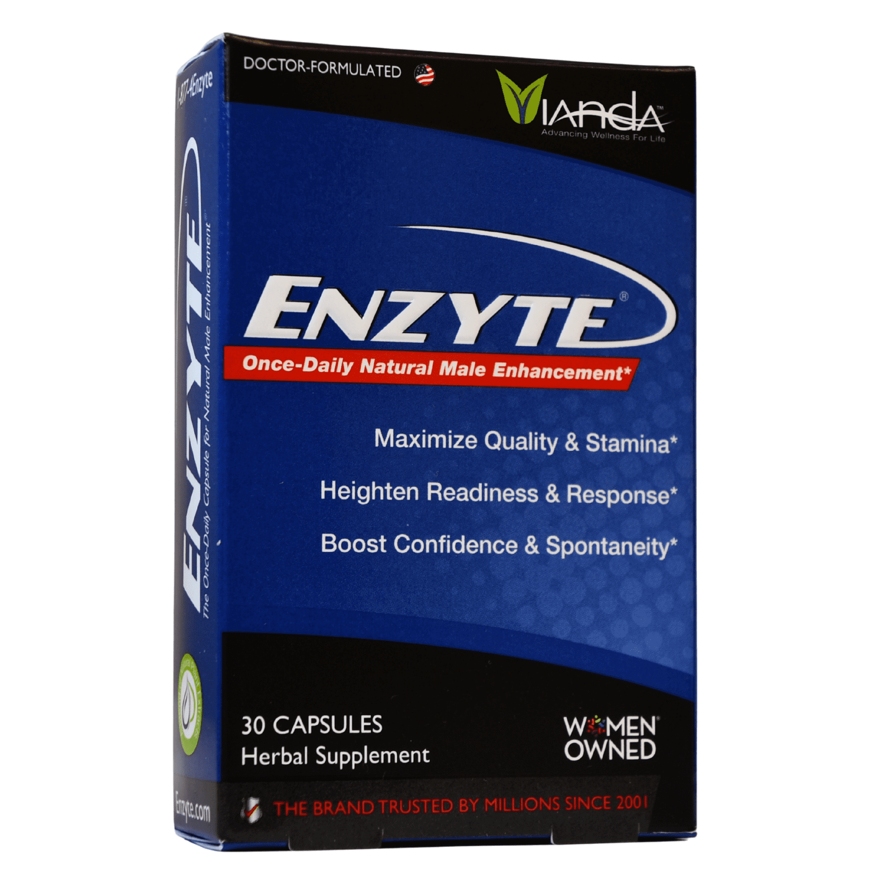 Enzyte® Natural Male Vitality Supplement for Men’s Health, Wellness & Performance Support with Asian Ginseng, Ginkgo Biloba & Epimedium – 30 Capsules, 30 Day Supply