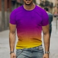 thumbnail image 6 of IROINNID Men'S T-Shirts Big and Tall T Shirts for Men, Thin Lightweight Basic Round Neck Pullover Tie-dye Tops for Men, 6 of 6
