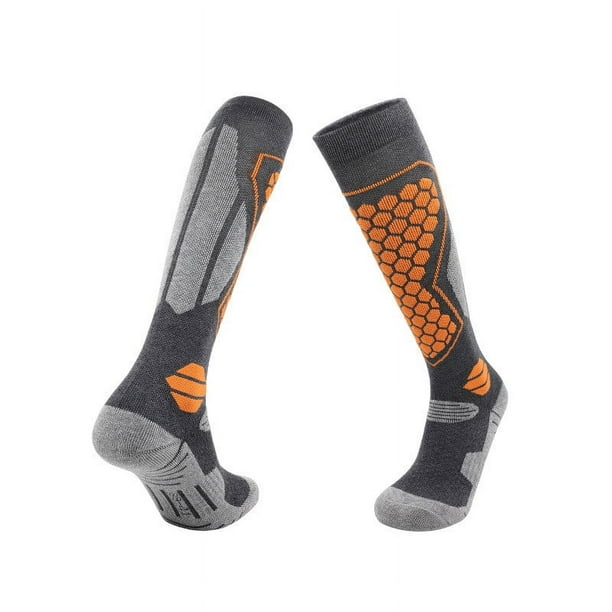 Calcetines gruesos de lana para hombres y mujeres – Calcetines deportivos deportivos con suela larga y cálida • Diseño facial divertido • Calcetín elástico para dormir invernal acogedor (1 par)