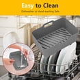 thumbnail image 3 of Silicone Air Fryer Liners, 2Pcs Air Fryer Silicone Reusable Liners Square,Food Safe Air Fryers Oven Accessories,Replacement Of Flammable Parchment Liner Paper,Silicone Baking Tray Pots, 3 of 6