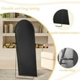 thumbnail image 6 of Blorly 21" x 64" Black Modern Arched Full Length Wall Mirror,Body Floor Mirror with Stand, 6 of 8
