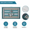 thumbnail image 6 of Blue Beige Anchor Placemats Set of 4, Nautical Summer Beach Coastal Ocean Placemats for Dining Table, Place Mats for Kitchen Tabletop, Waterproof Wipeable Dining Table Mats Set, 6 of 9